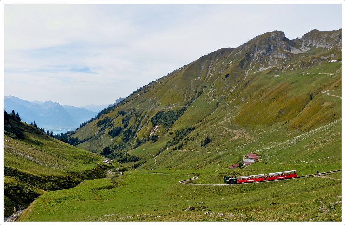 . A steam train is climbing up the BRB track near Chemad on September 28th, 2013.