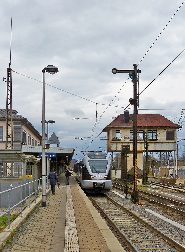 . Abellio ET 22001 as RB 91 to Hagen main station pictured in Kreuztal on March 22nd, 2014.