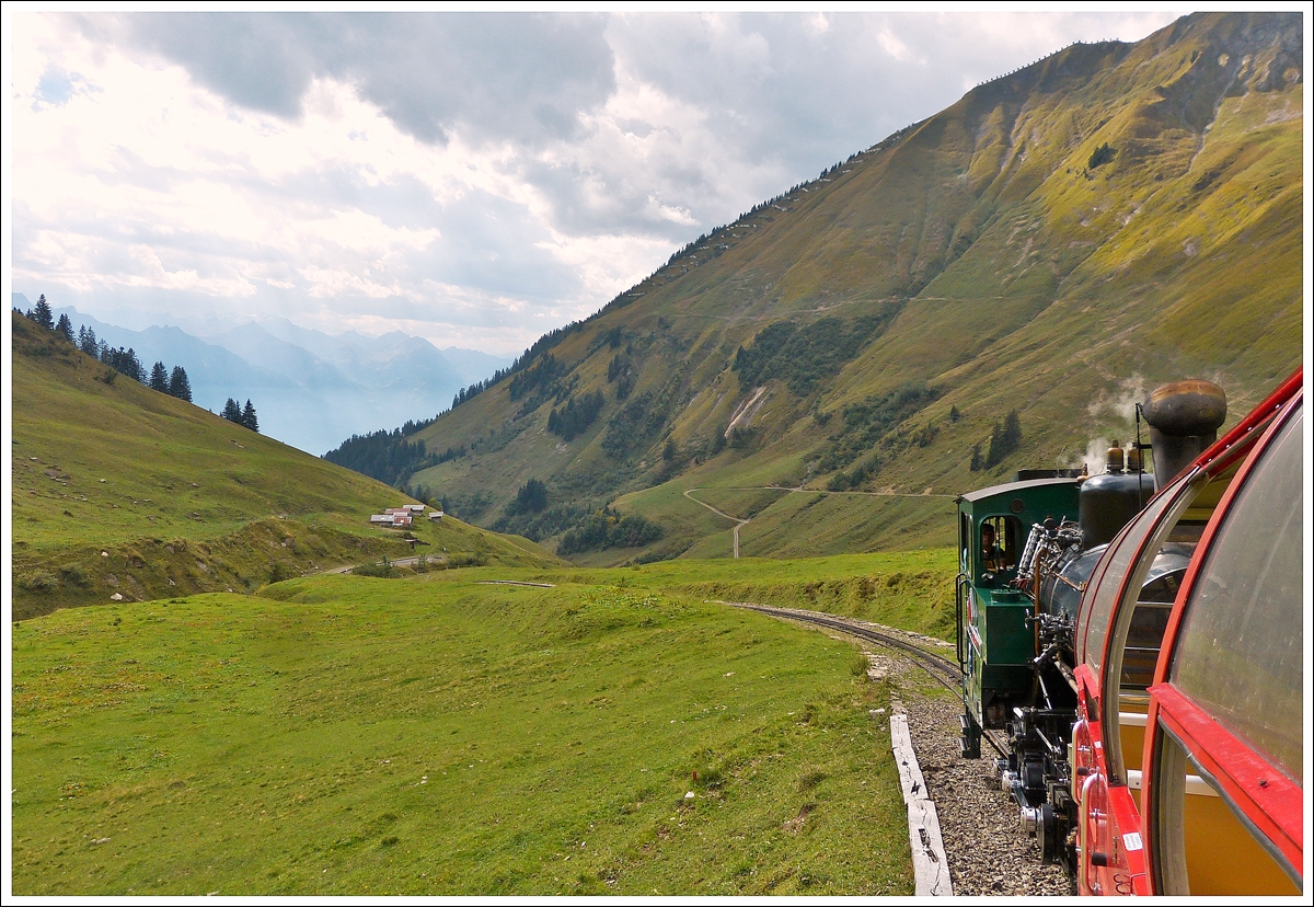 . Along the route with a steam train on the wonderful BRB track between Chemad and Oberstafel on September 27th, 2013.