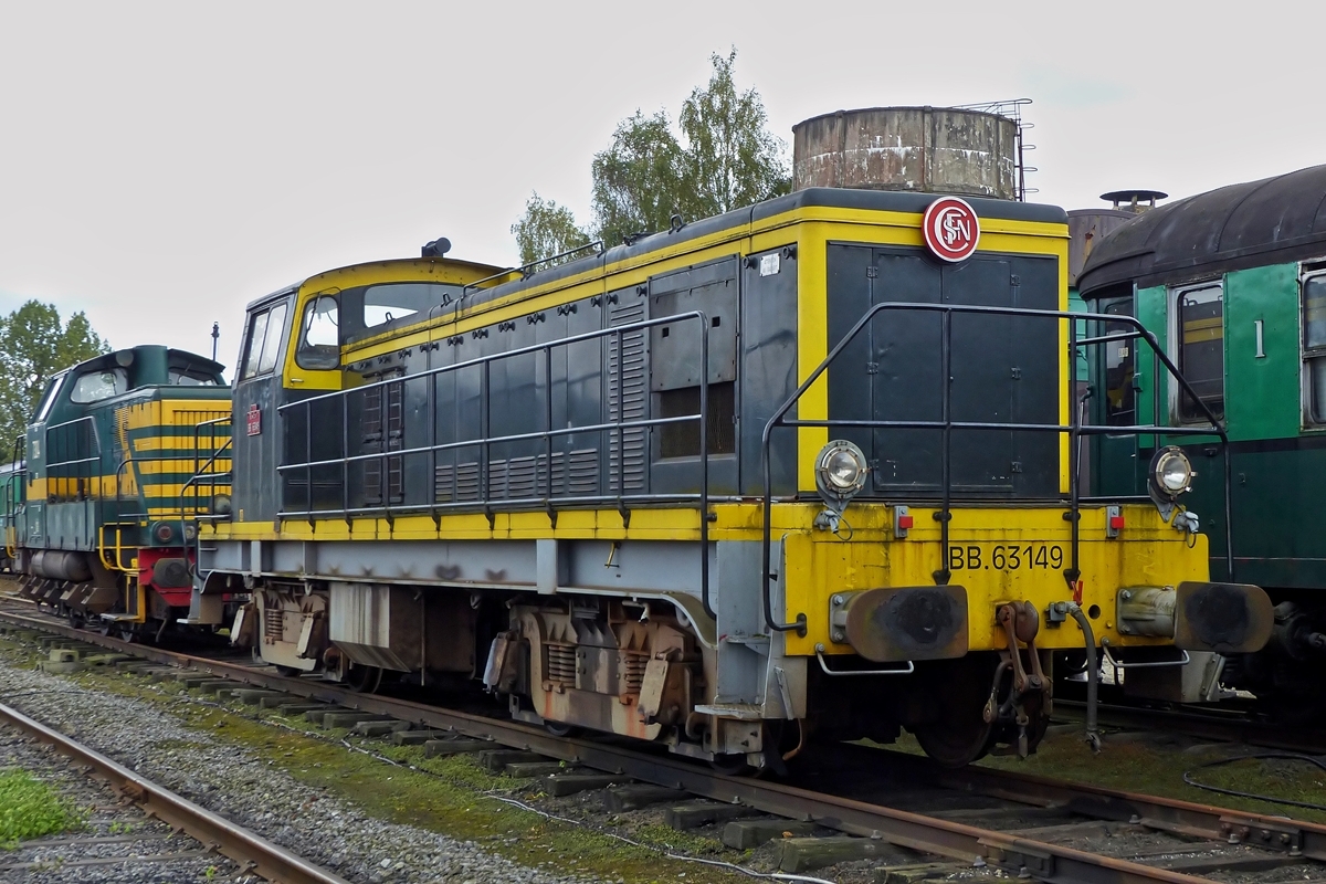 . BB 63149 of the heritage railway CFV3V (Chemin de Fer  Vapeur des 3 Valles) pictured in Mariembourg on September 27th, 2014.