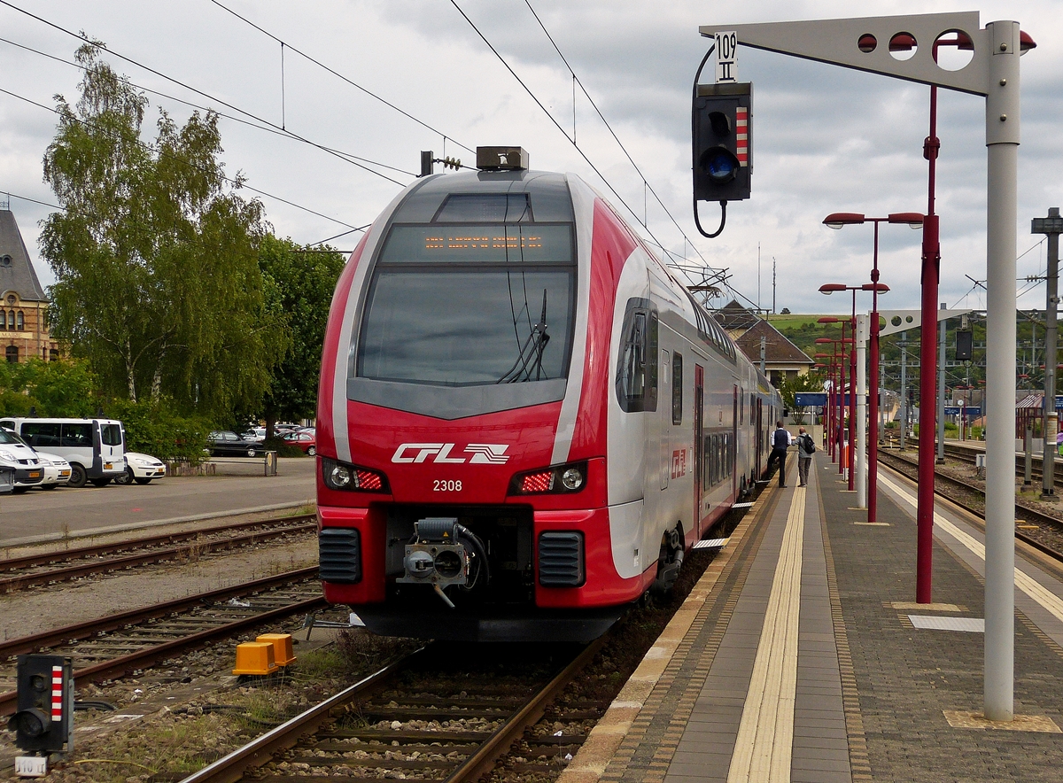 . CFL Stadler KISS 2308 taken in Wasserbillig on August 30th, 2014.