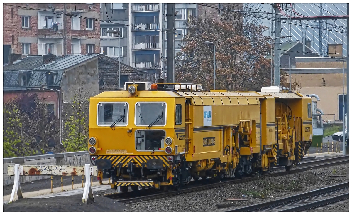 . Infrabel maintenance engine taken in Liège Guillemins on November 23rd, 2013.