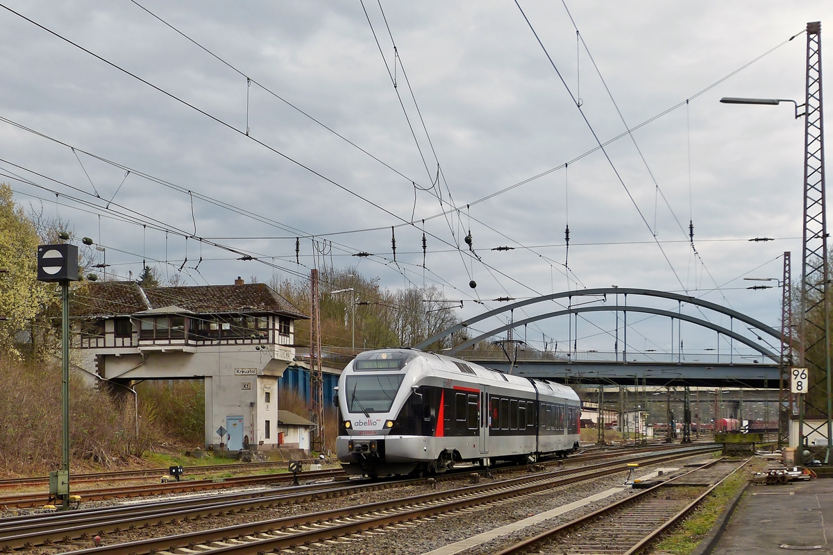 . The Abellio Rail NRW Stadler Flirt ET 22001 photographed in Kreuztal on March 22nd, 2014.