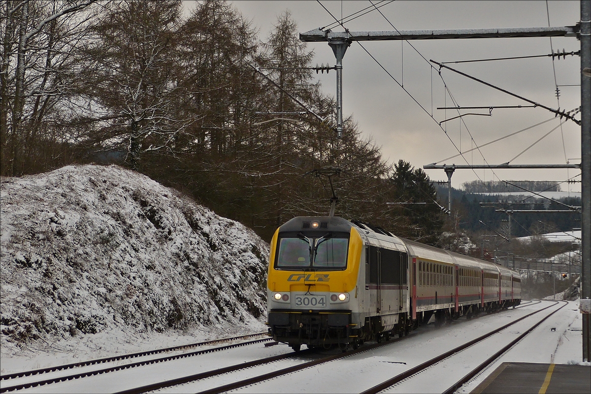 . The CFL 3004 photographed near Wilwerwiltz on February 12th, 2018.