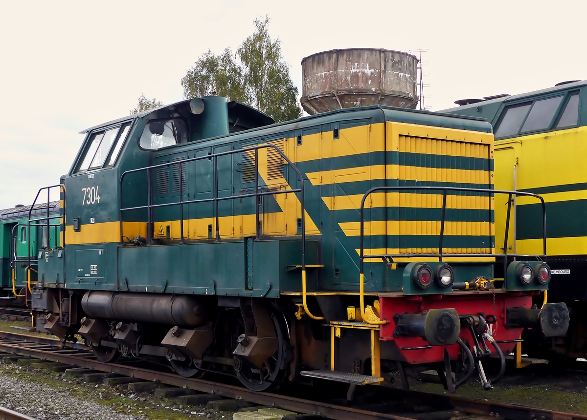 . The former SNCB shunter engine HLR 7304 pictured in Mariembourg on September 27th, 2014.
