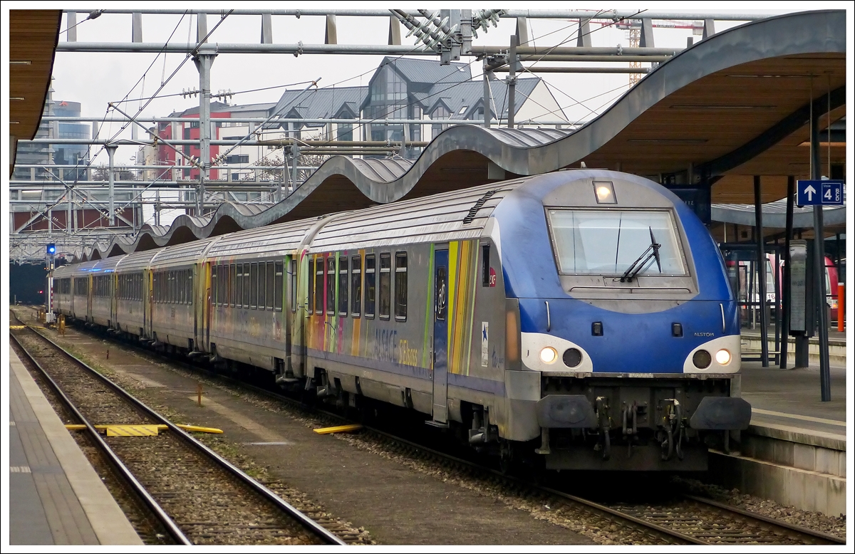 . The IC 296 Mulhouse - Luxembourg City taken in Luxembourg City on January 22nd, 2014.