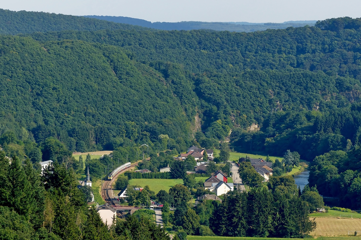 . The IR 118 Luxembourg City - Liers pictured in Michelau on August 1st, 2014.