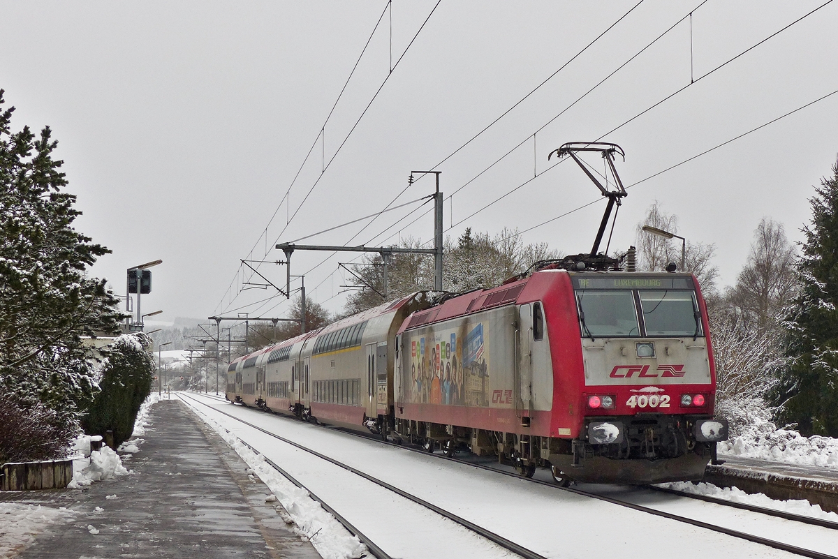 . The RE 3836 Troisvierges - Luxembourg City taken in Wilwerwiltz on December 27th, 2014.
