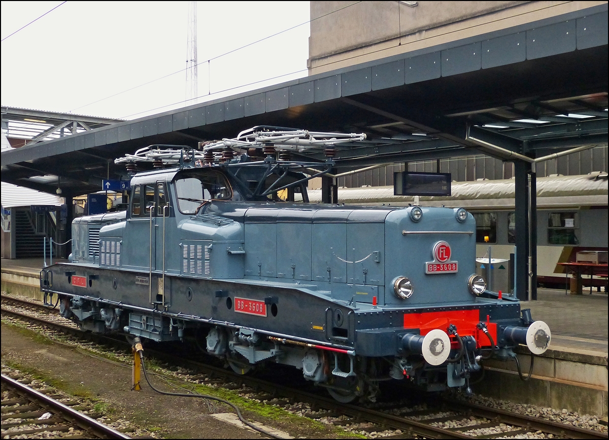 . The restorated CFL BB 3608 pictured in Luxembourg City on October 12th, 2013.