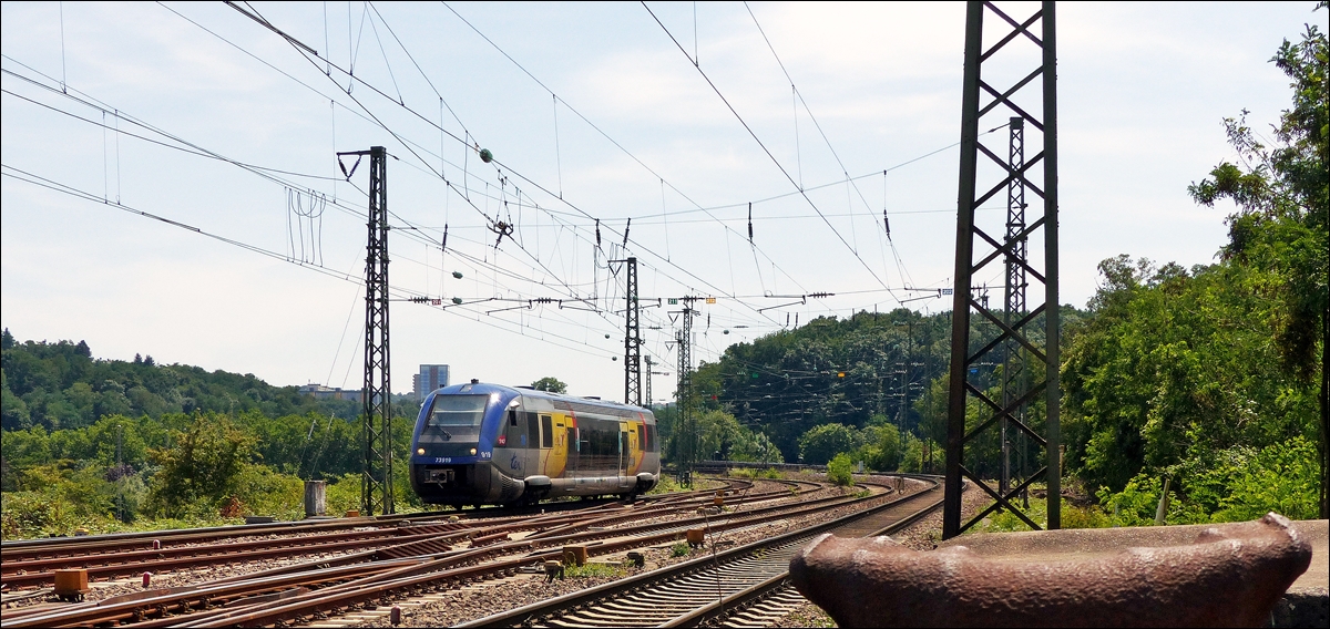 . The SNCF TER X 73919 photographed in Burbach on July 18th, 2014.