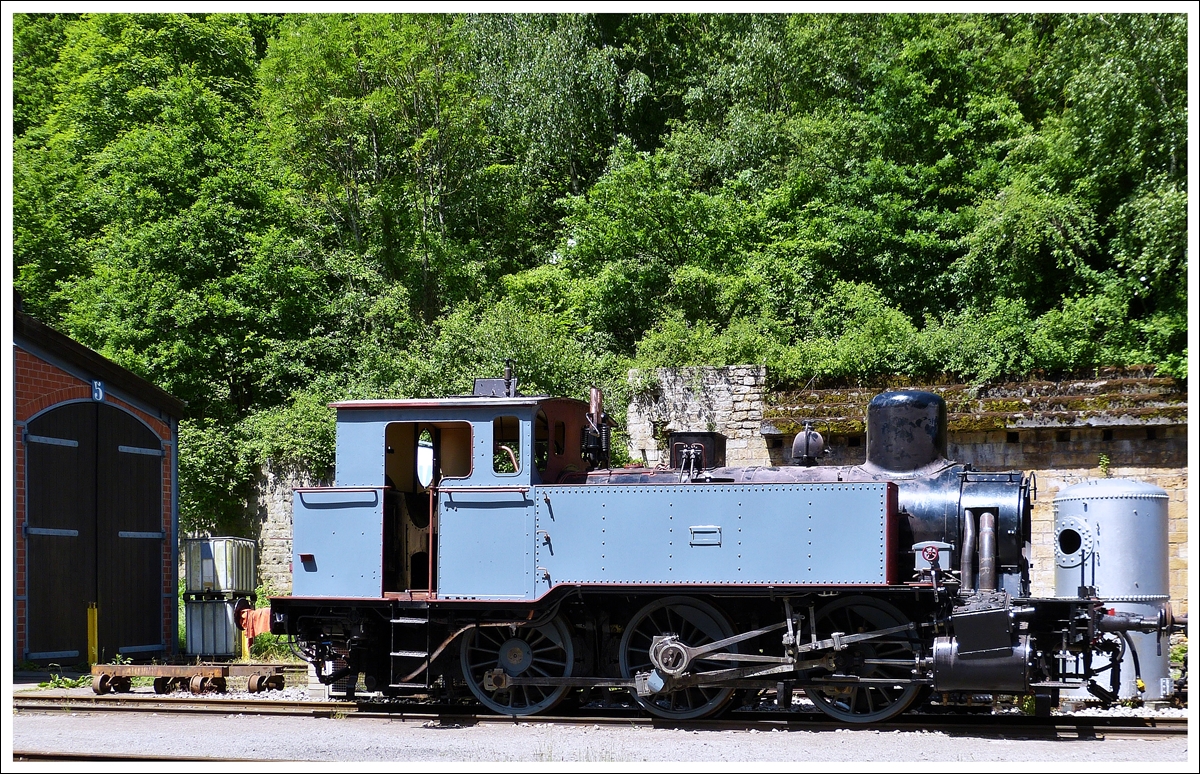 . The steam locomotive N° 12 (ADI 12) of the heritage railway Train 1900 pictured during its restoration in Fond de Gras on June 16th, 2013. ARBED Differdange was the former owner of this eingine of the type T7 pr, built by HANOMAG in 1903.