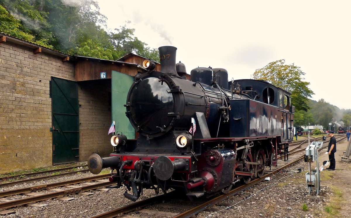 . The steamer AMTF KDL 7 (Energie 507) is entering into the station of Fond de Gras on September 12th, 2015.