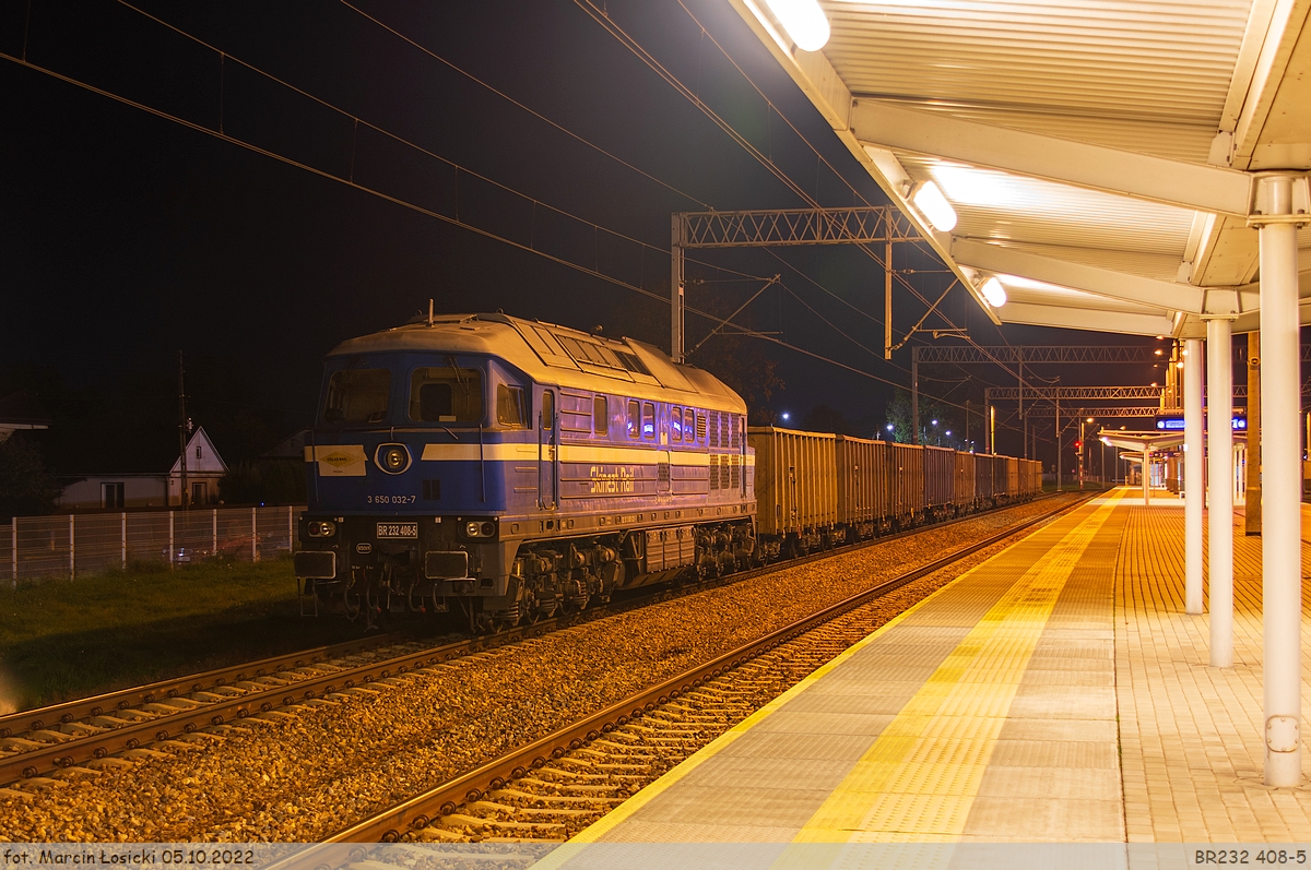 05.10.2022 | Międzyrzec Podlaski - BR232 408-5 on the station.