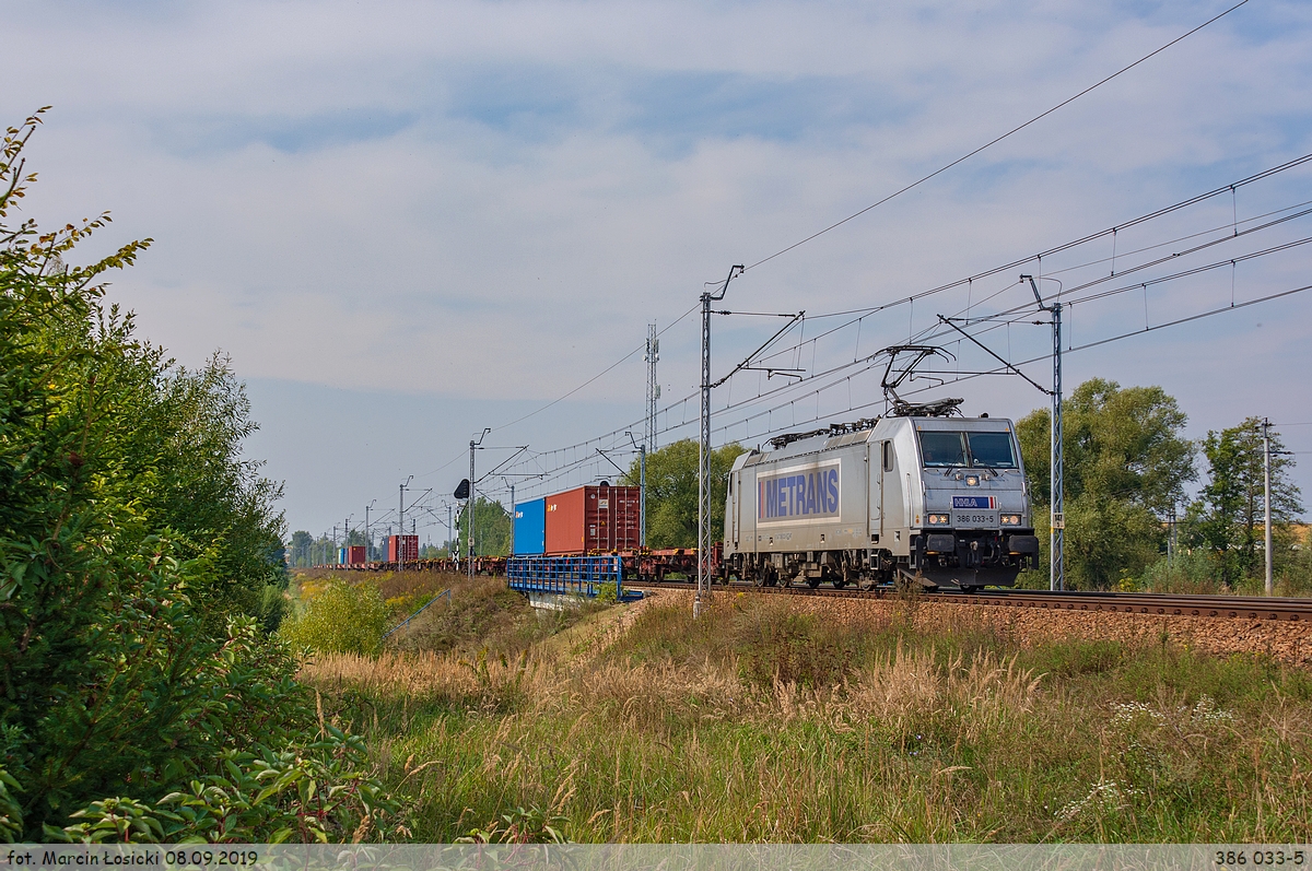 08.09.2019 | Międzyrzec Podlaski - Traxx from Metrans going to Małaszewicze. 