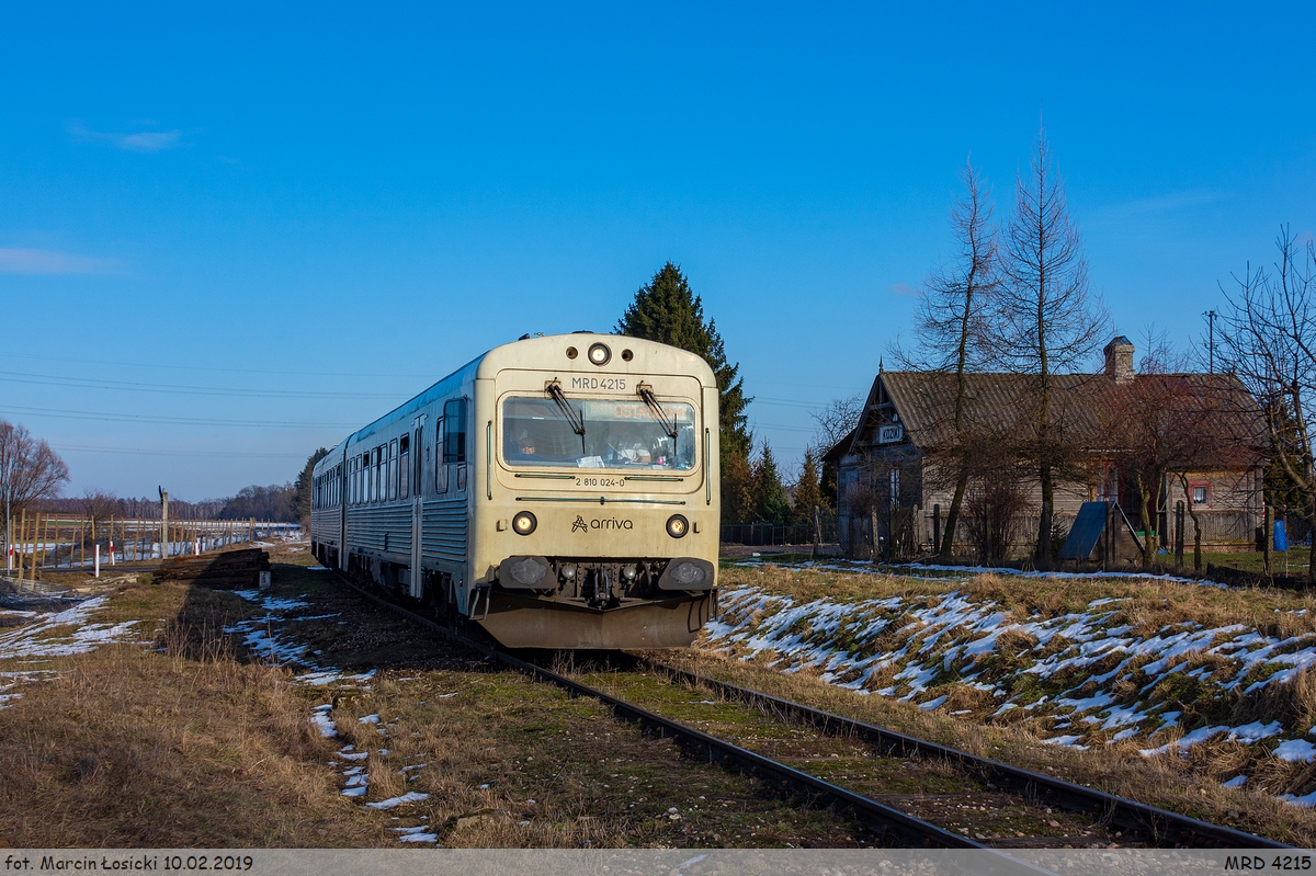 10.02.2019 | Koziki - MRD 4215 as special KURPIE going from Łomża to Ostrołęka.