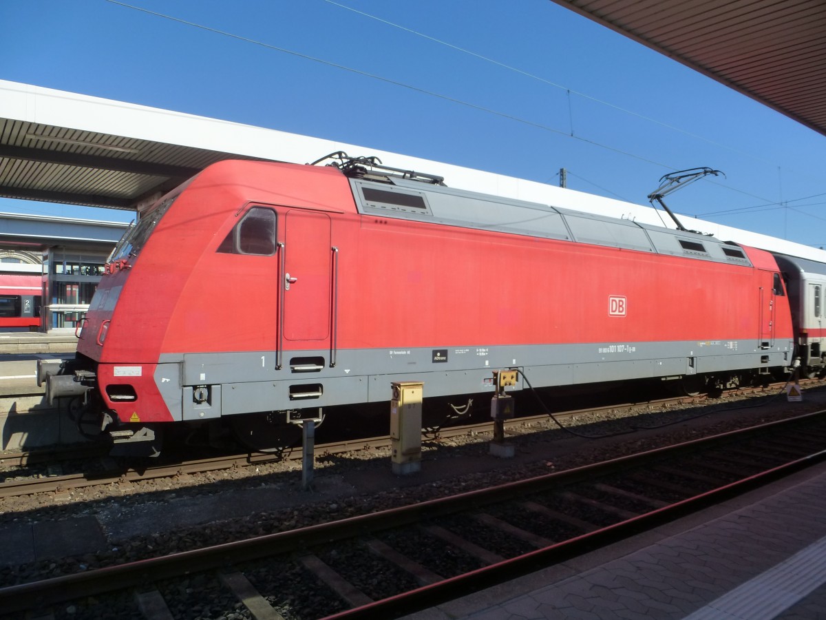 101 107-1 is standing in Nuremberg main station on September 9th 2013.