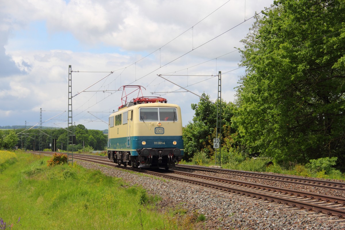 111 001-4 DB near Staffelstein 12/05/2014