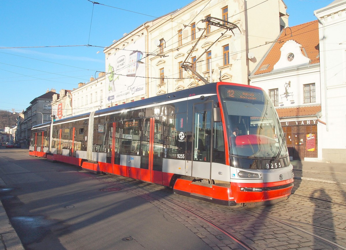 15T 9255 in the stop  Na Knížecí  on 12.27.2013.