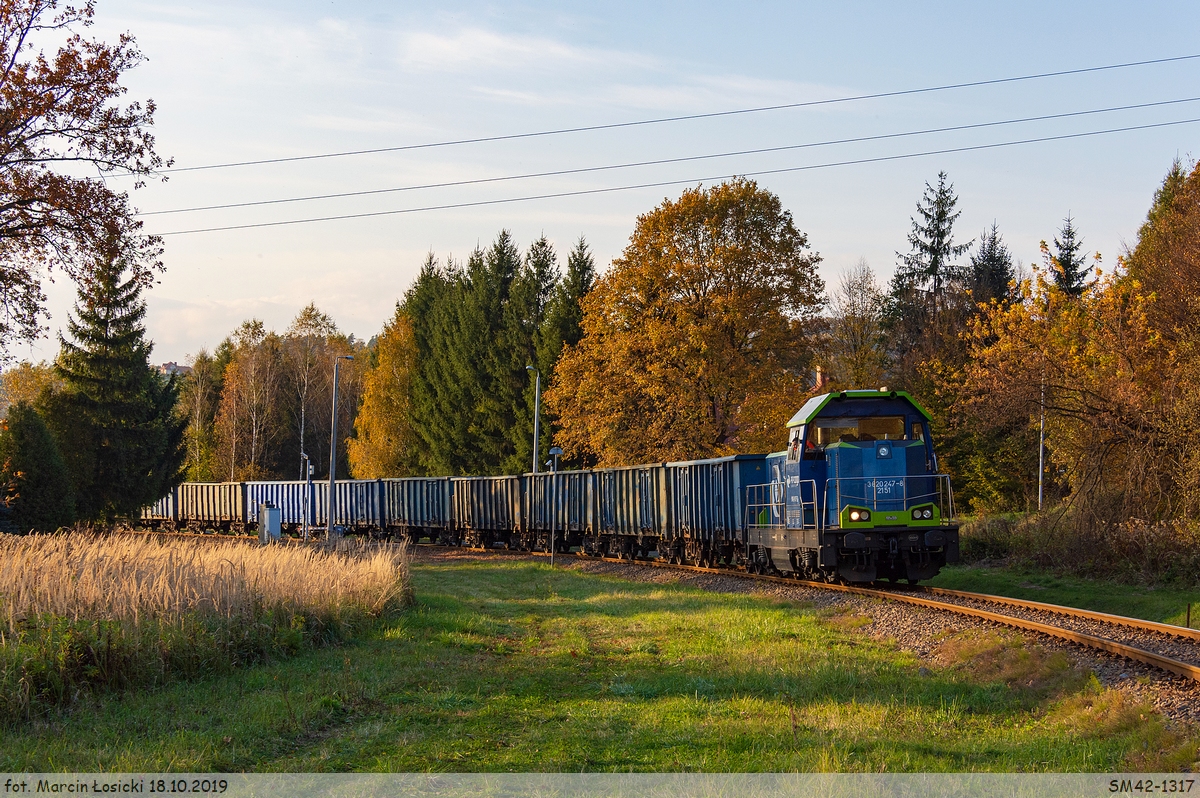 18.10.2019 | Strzyżów - SM42-1317 maneuvers at the station.