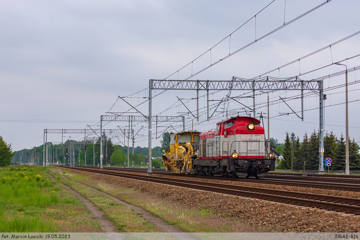 19.05.2023 | Międzyrzec Podlaski - SM42-816 heading towards Łuków.