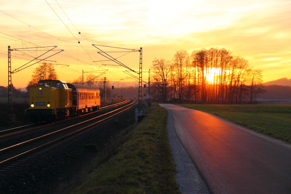 203 309-0 DB near Staffelstein 17/12/2013.