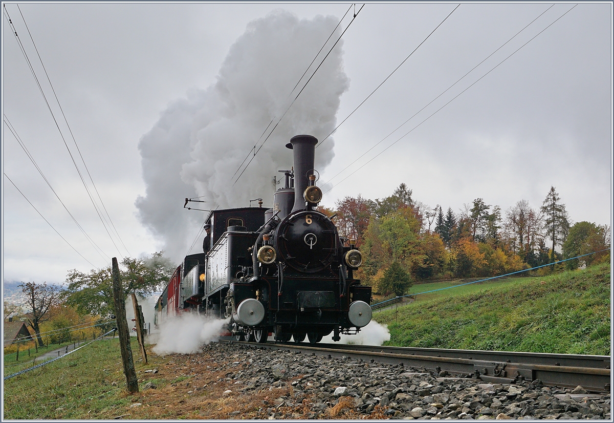 50 years Blonay -Chamby Railway - The last part: The Blonay-Chanby G 3/3 N° 6 and the SEG G 2x 2/2 105 by Chaulin.
29.10.2018