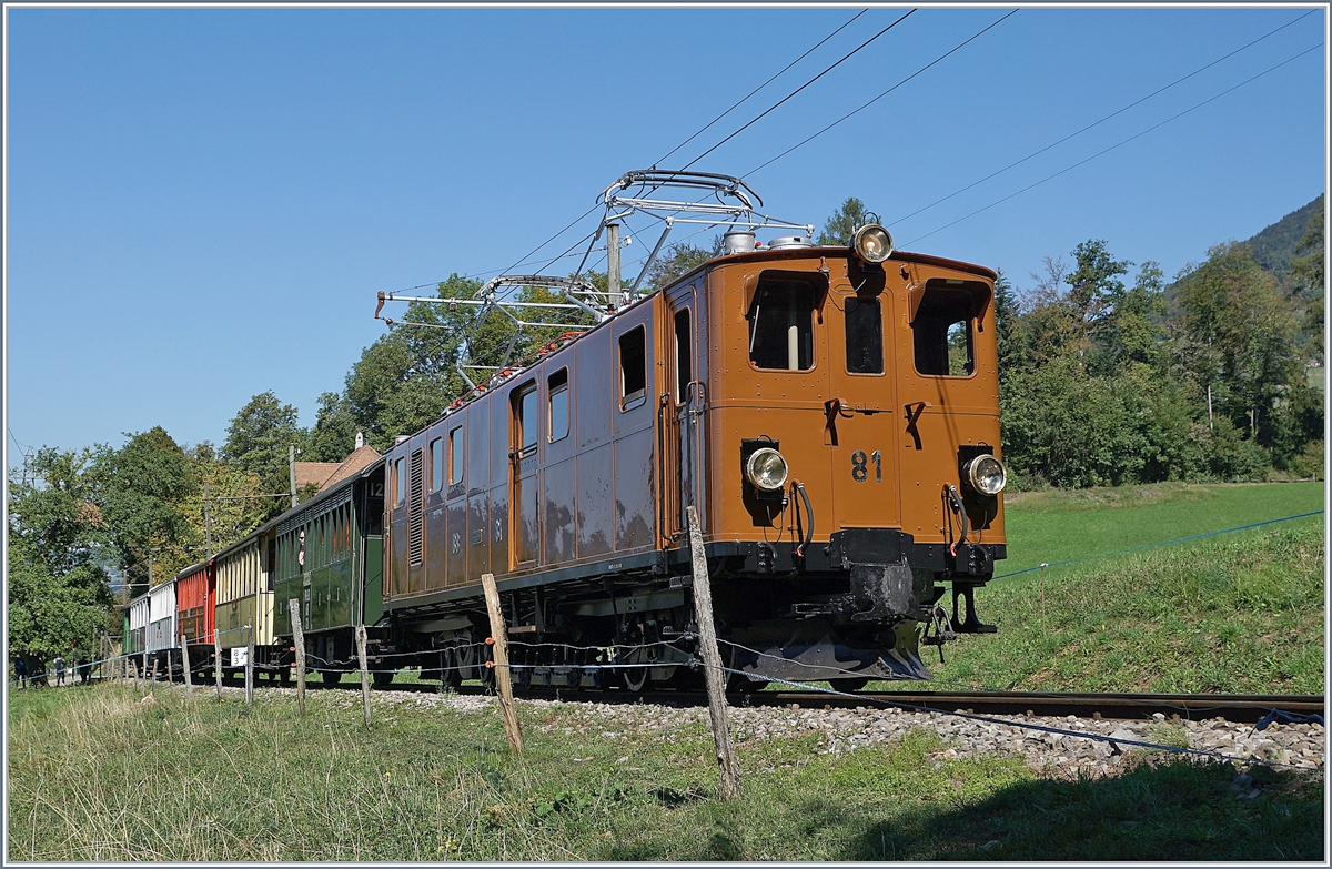 50 years Blonay -Chamby Railway - Mega Bernina Festival (MBF): The RhB BB Ge 4/4 81 by  Chaulin.
 09.09.2018