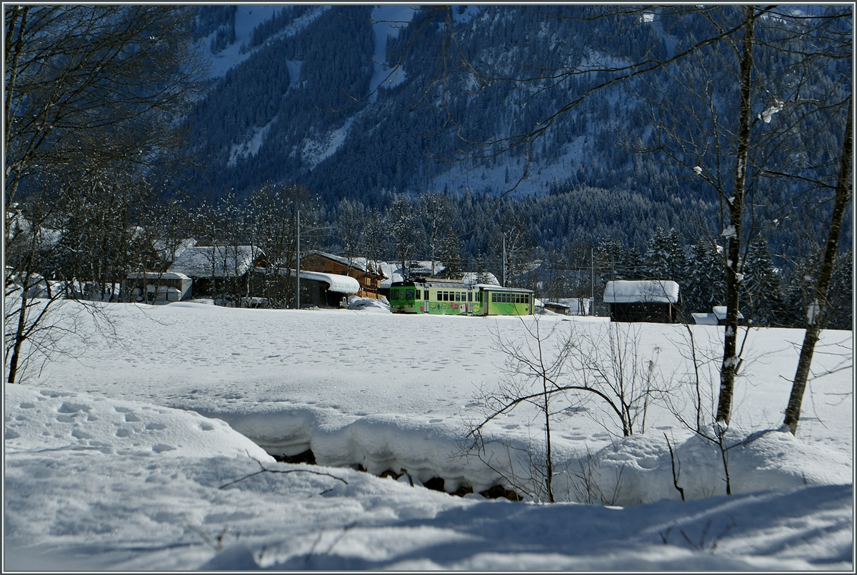 A ASD local train near Les Diablerets. 
11.02.2014