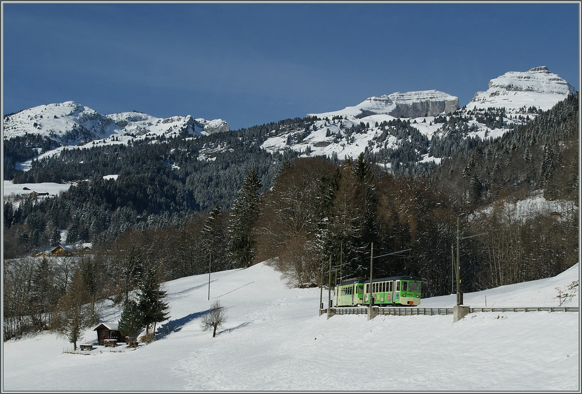 A ASD local train near Les Planches. 
25.01.2014