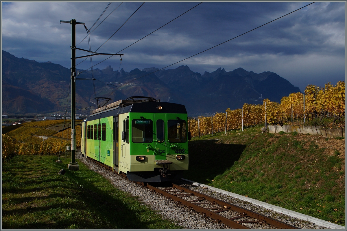 A ASD local train near Aigle. 03.11.2014