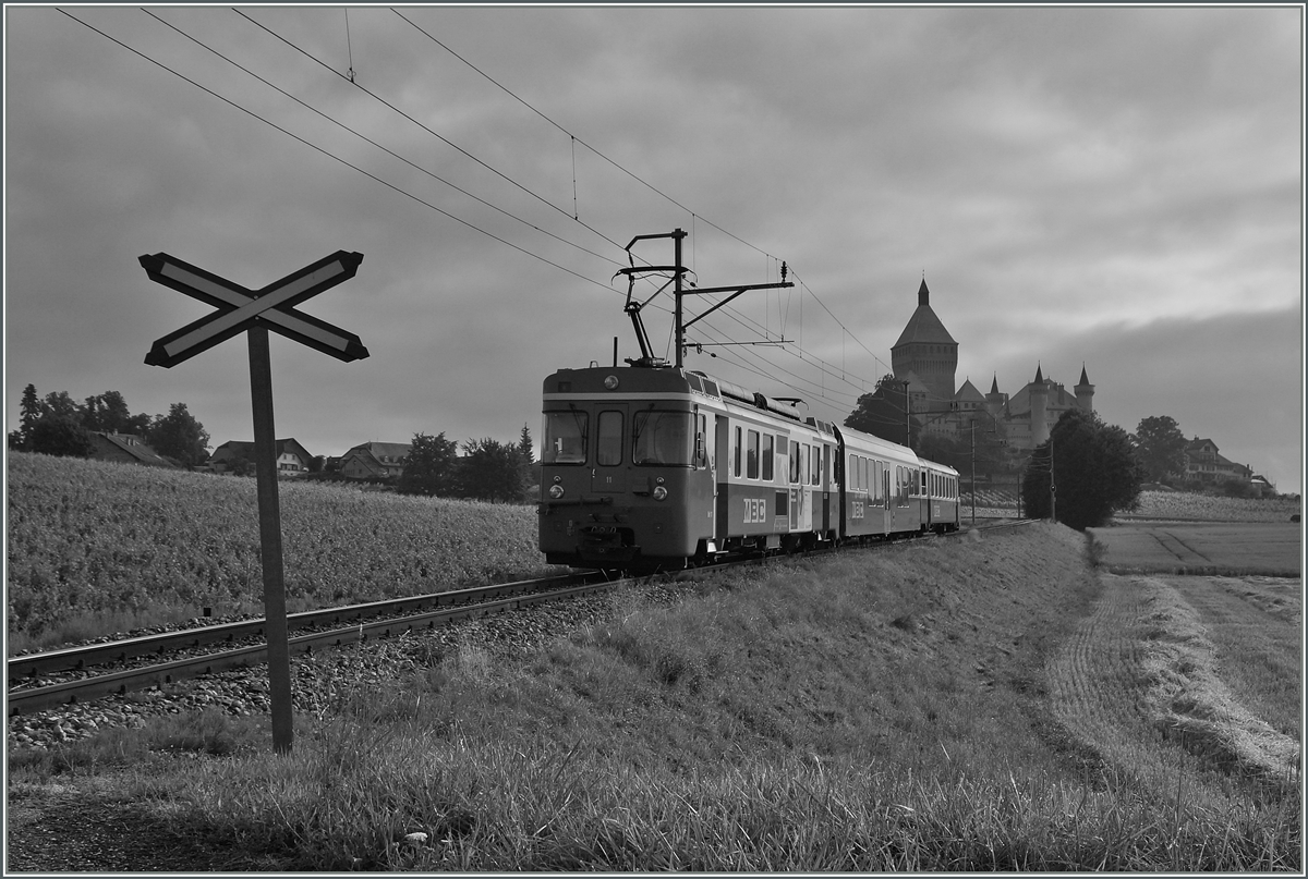 A BAM local train near Vufflens le Château. 03.07.2014