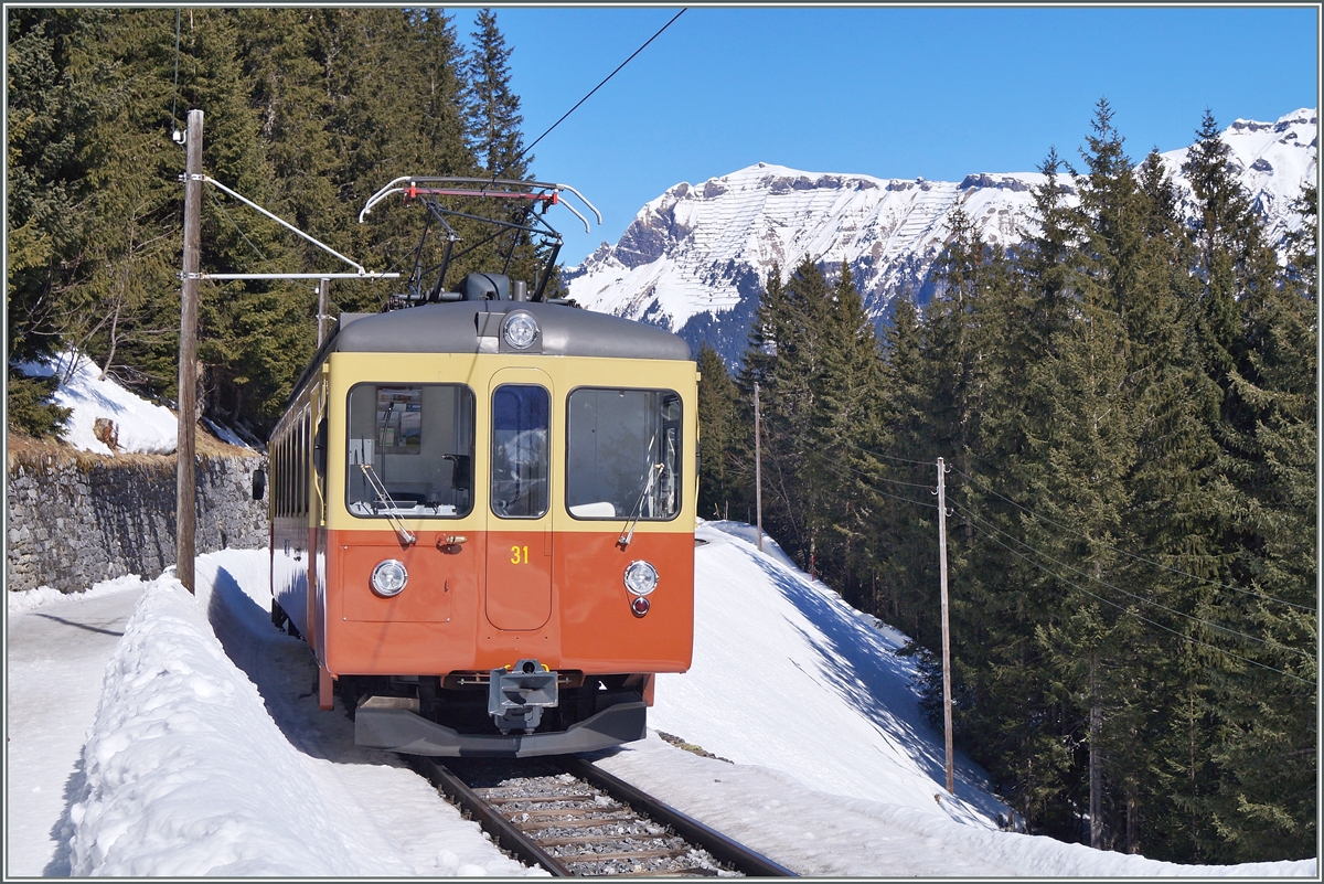 A BLM Train by Mürren.
09.03.2014