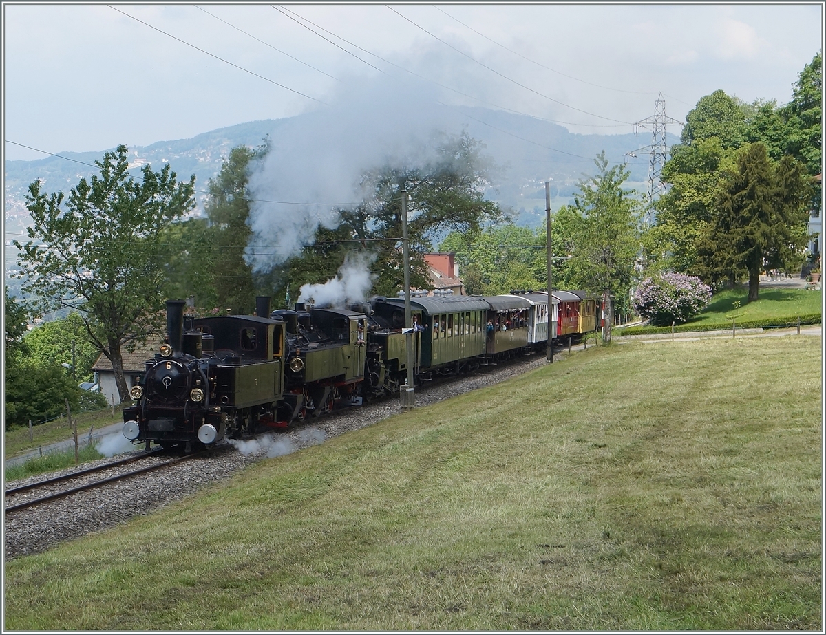 A Blonay Chamby steamer train near Chaulin.
25.05.2015