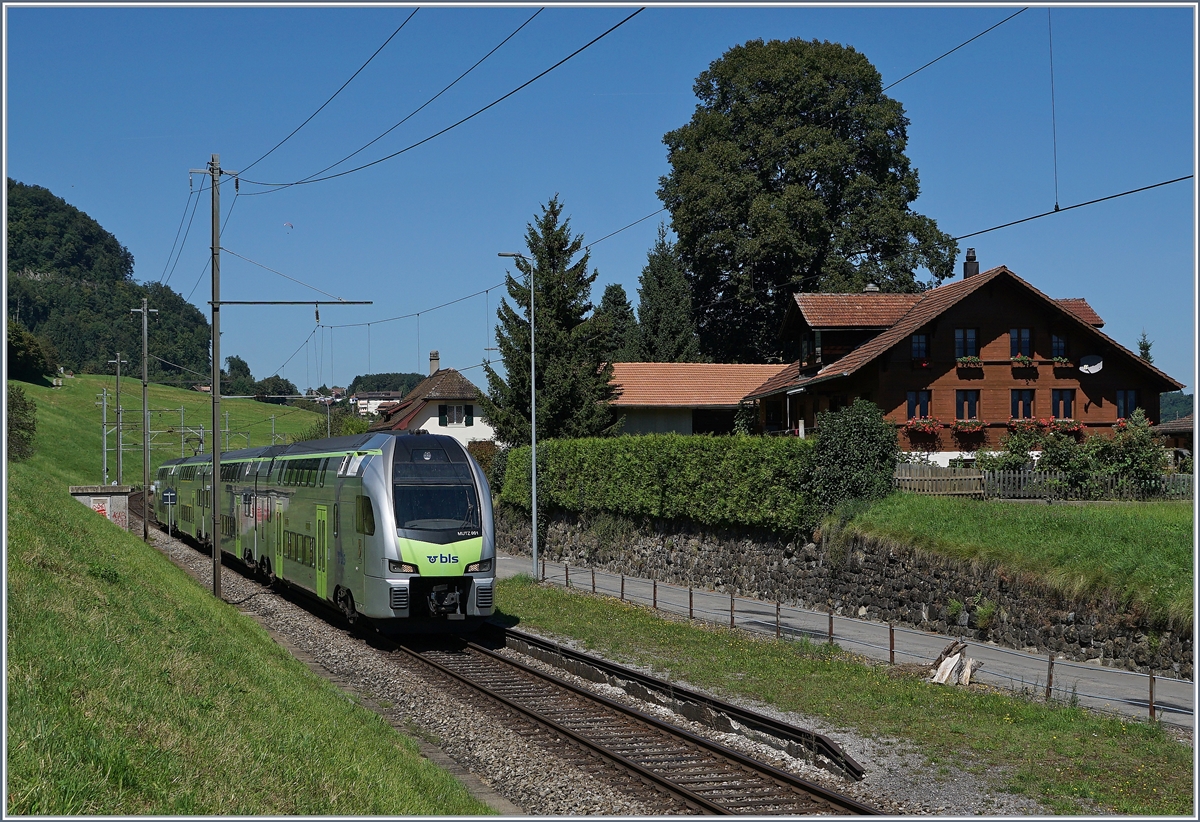 A BLS RABe 515 001  Mutz  by Faulensee.
14.08.2016