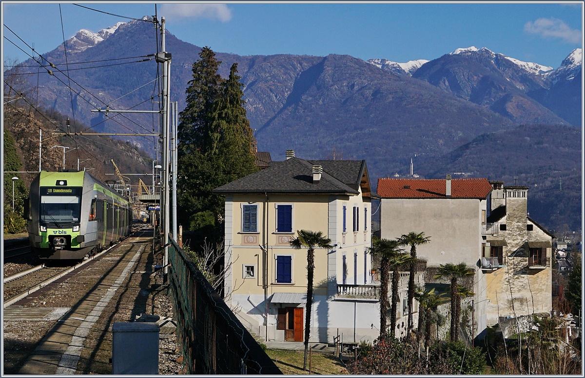 A BLS RABe 535 Lötschberger on the way to Domodossola in Preglia.
07.01.2017