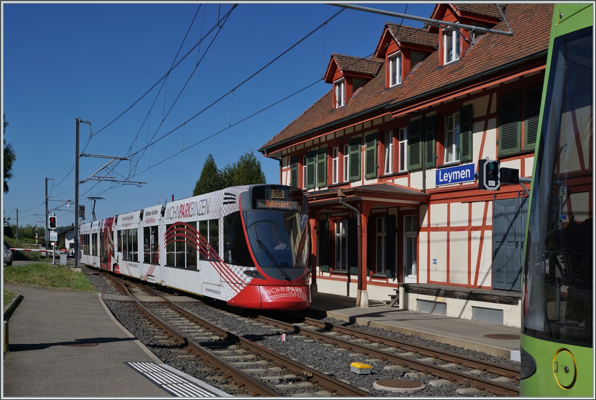 A BLT tram on its way to Rodersdorf leaves the beautiful Leymen train station in France.

Sept. 26, 2023