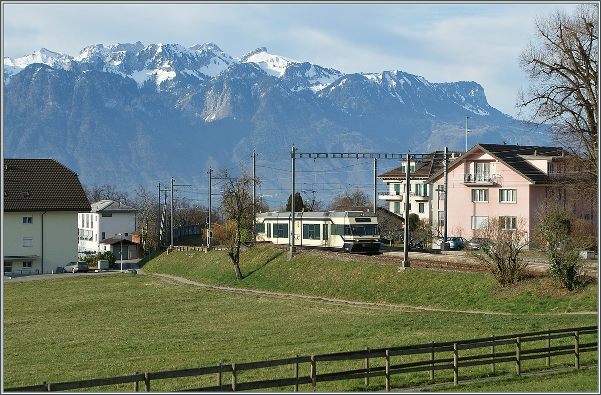 A CEV GTW Be 2/6 in St Legier Station.
15.03.2011