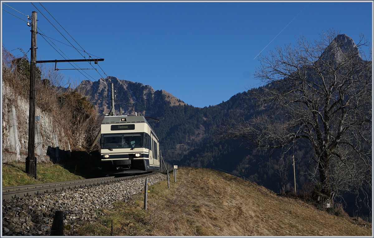 A CEV MVR GTW Be 2/6 near Les Avants.
28.12.2016