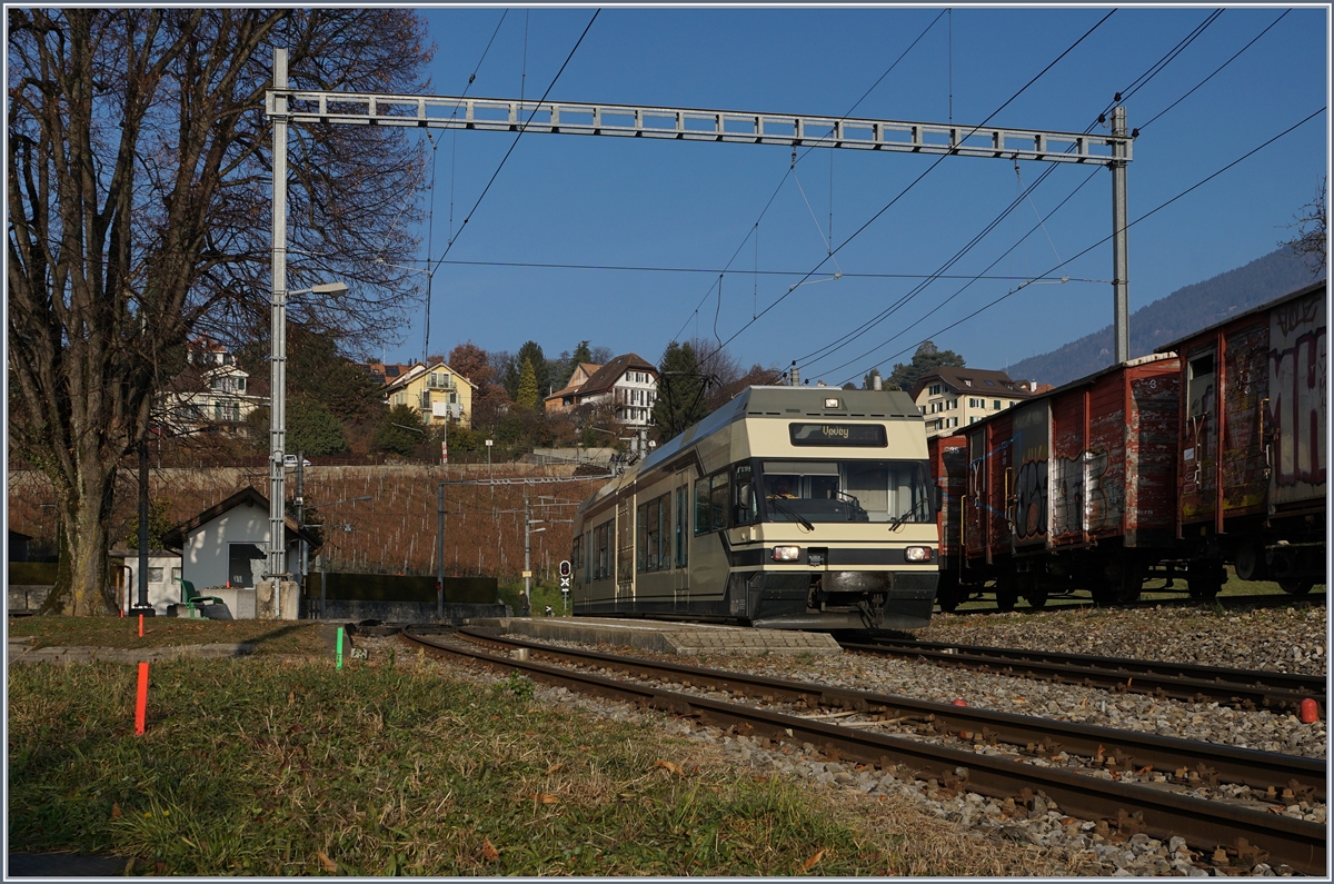 A CEV MVR GTW Be 2/6 in St Legier Gare.
15.12.2016