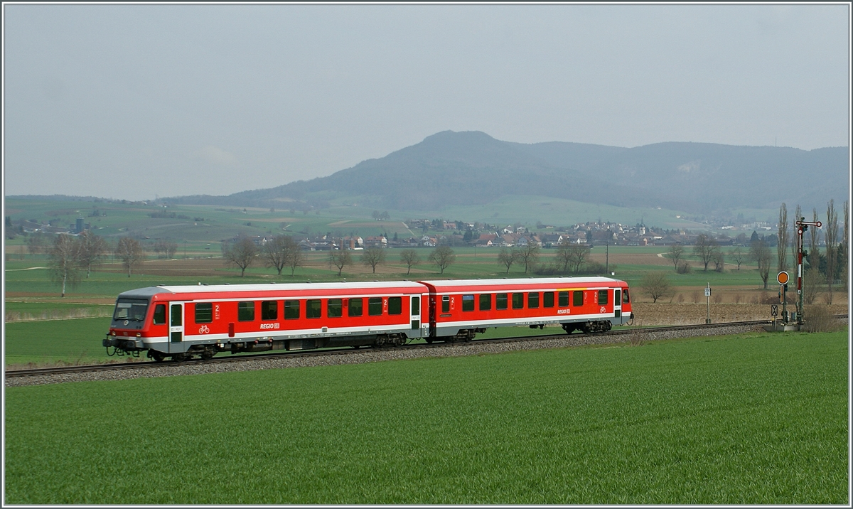 A DB Vt 628 near Neunkirch. 

08.04.2021