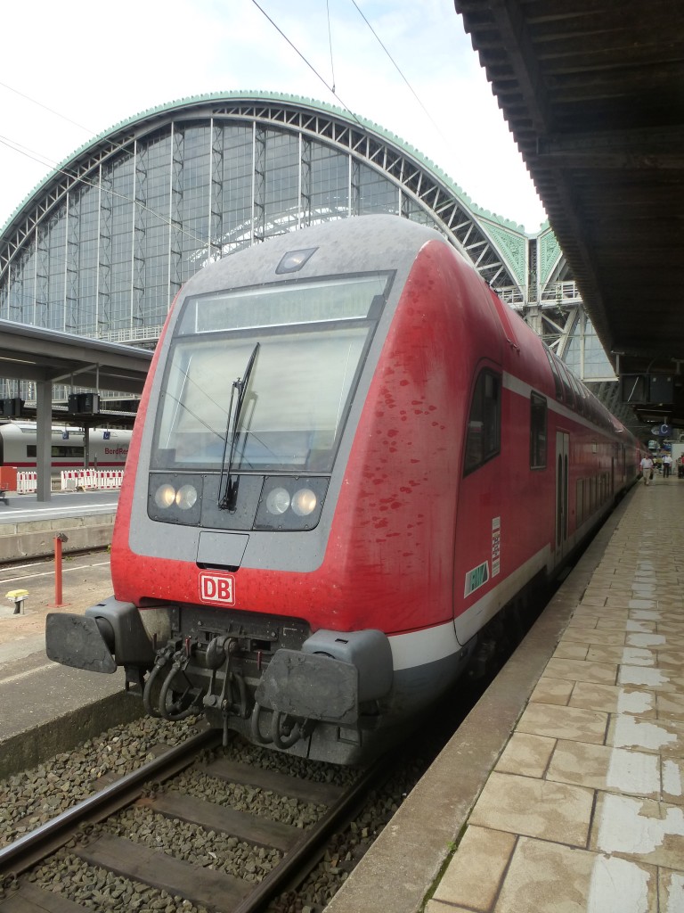 A Dosto is standing in Frankfurt(Main) central station on August 23rd 2013.