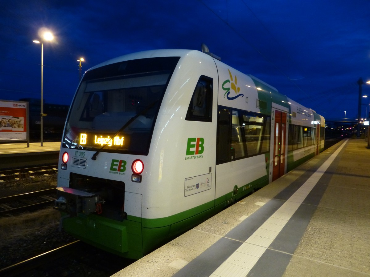 A EBx is standing in Hof main station on August 19th 2013.