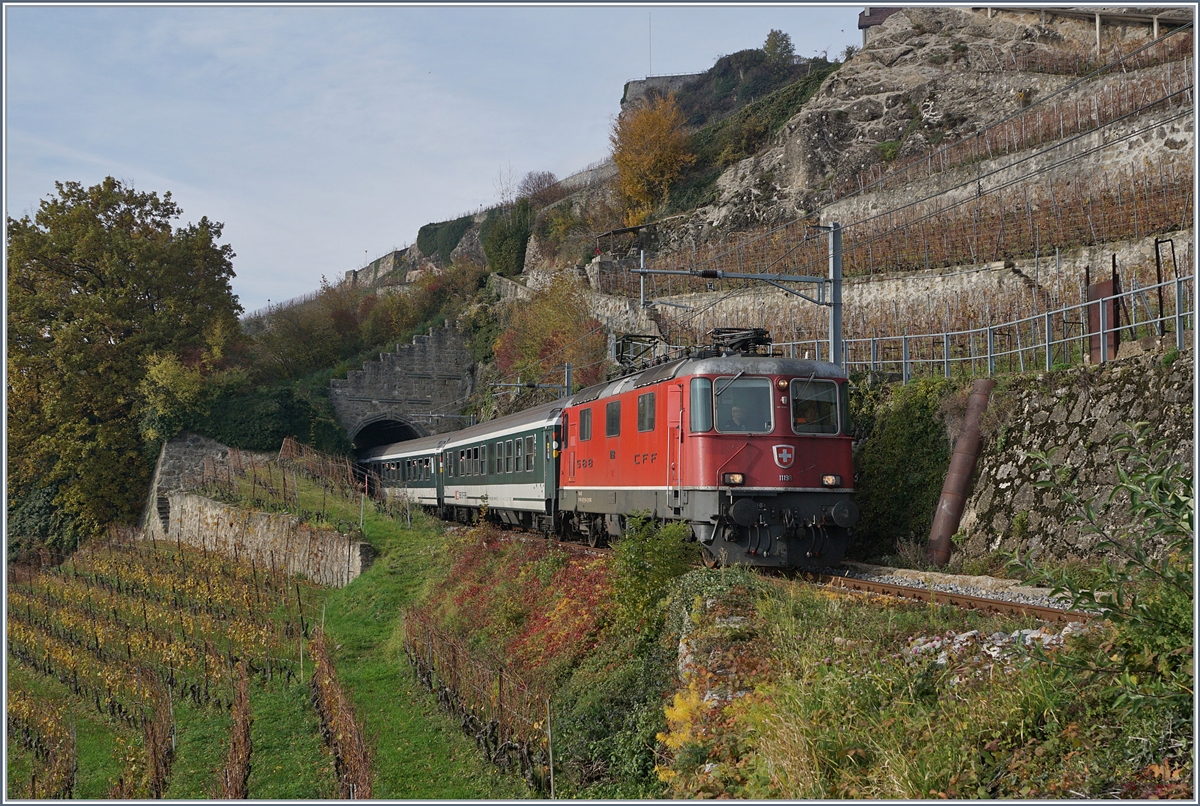 A Footbal Fan service from Bern to Sion on the Vineyard Line (Ligne Train des Vignes) between Chexbres Village and Vevey. 

24.11.2019