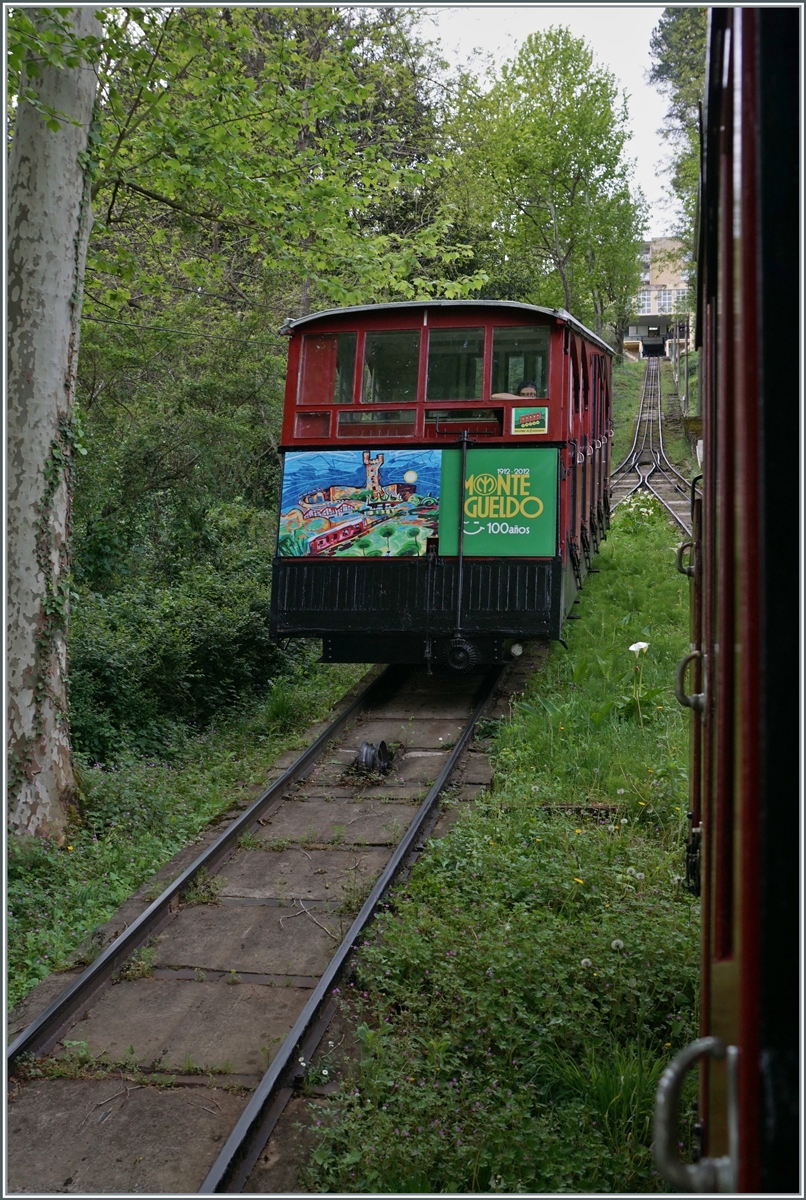 A funicular railway up Mount Iguelo has been running in San Sebastian for over 100 years. The funicular was built by the Bern company Von Roll and inaugurated on August 25, 1912 by Queen María Cristina. The railway connects Ondarreta at sea level with the Parque Igueldo at 312 meters above sea level. In the picture the train traveling downhill.
 
April 17, 2024