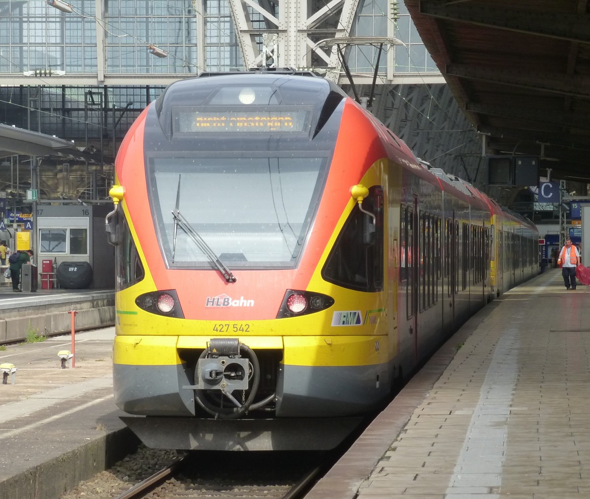 A HLB-Flirt is standing in Frankfurt(Main) central station on August 23rd 2013.