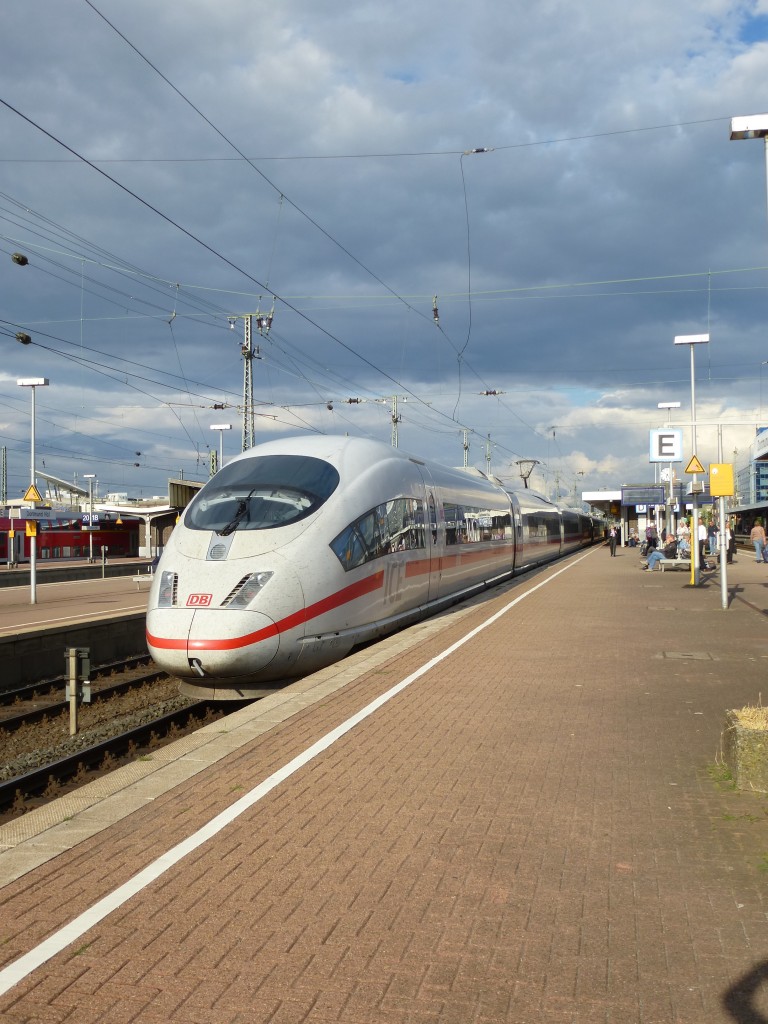 A ICE to Munich main station is standing in Dortmund main station on August 19th 2013.