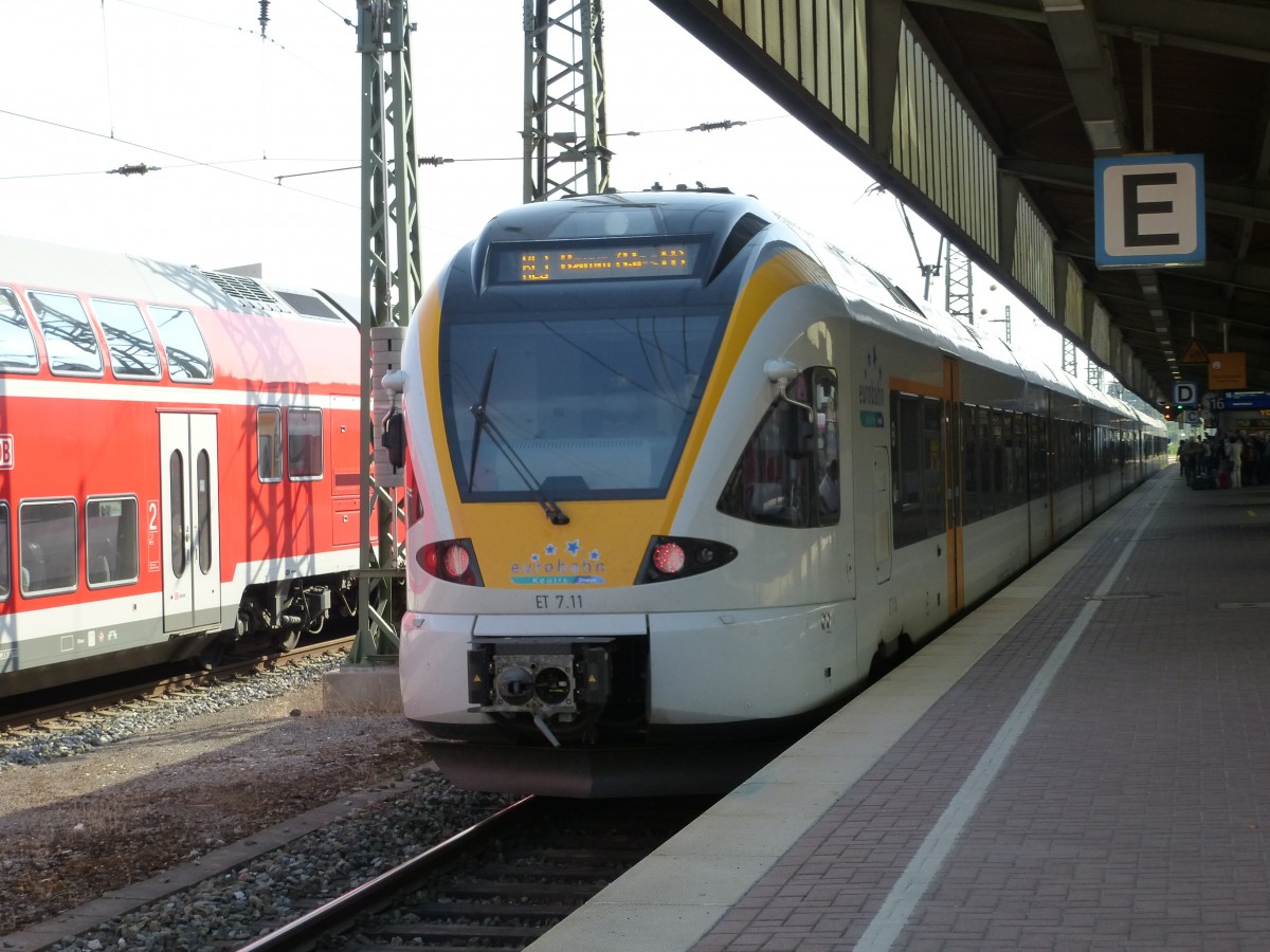 A lokal train to Hamm (Westf.) is standing in Dortmund main station on August 21st 2013.