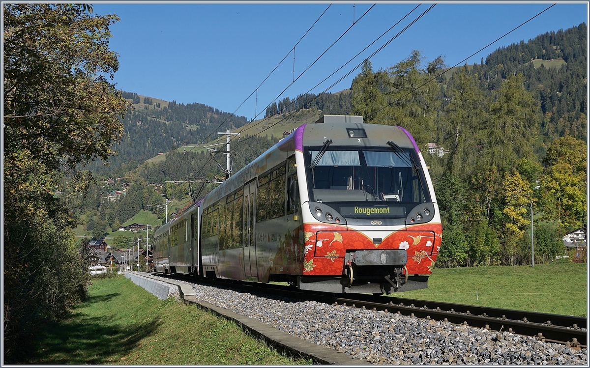 A MOB Be 4/4 local train to Rougemont between Gstaad and Saanen.
05.10.2018