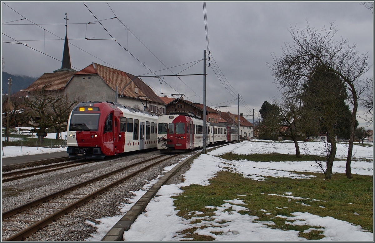 A new TPF SURF and a Be 4/4 in Semsales. 

29.01.2016