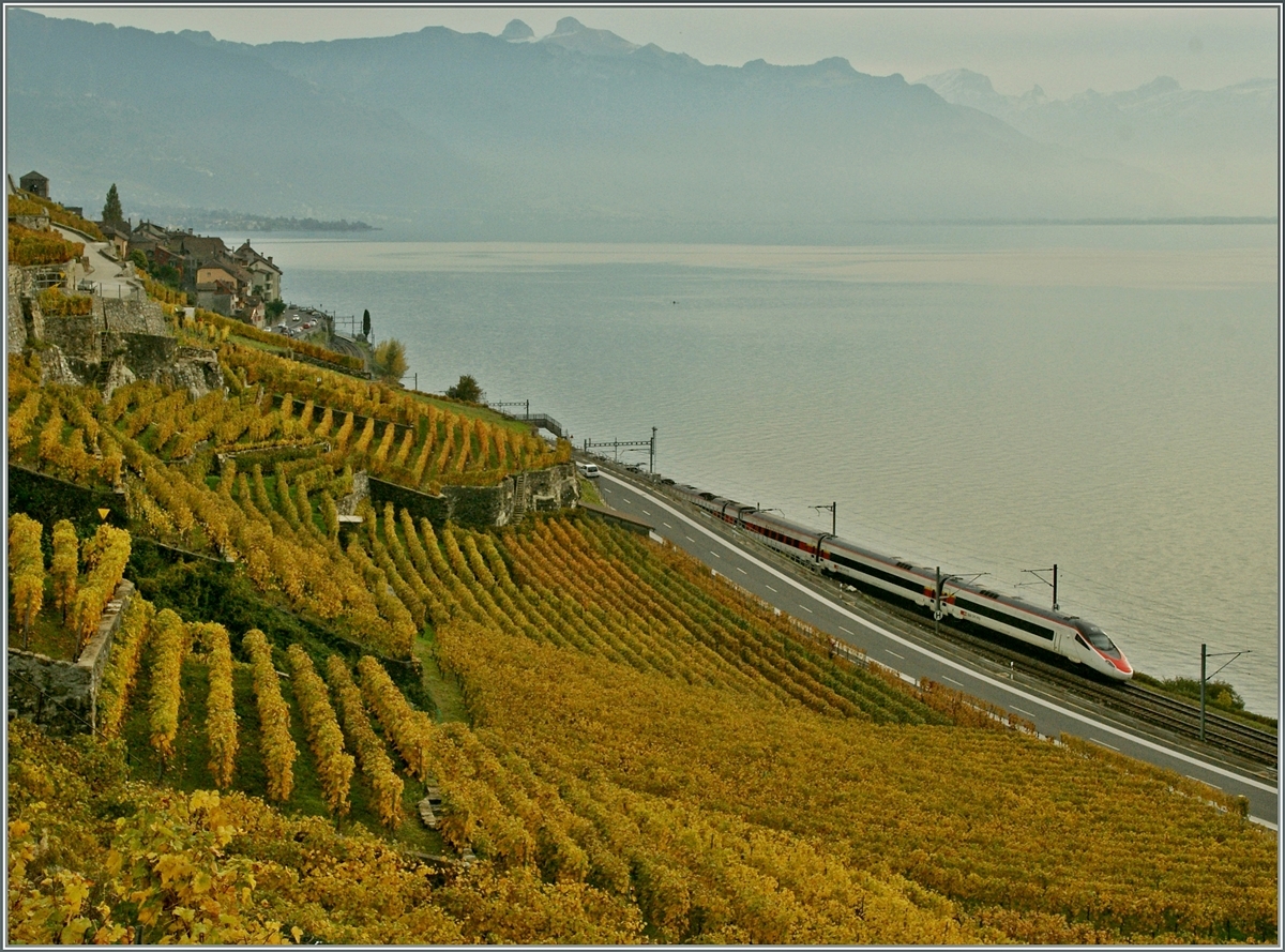 A SBB ETR 610 on the way to Geneve by Epesses.
01.11.2013